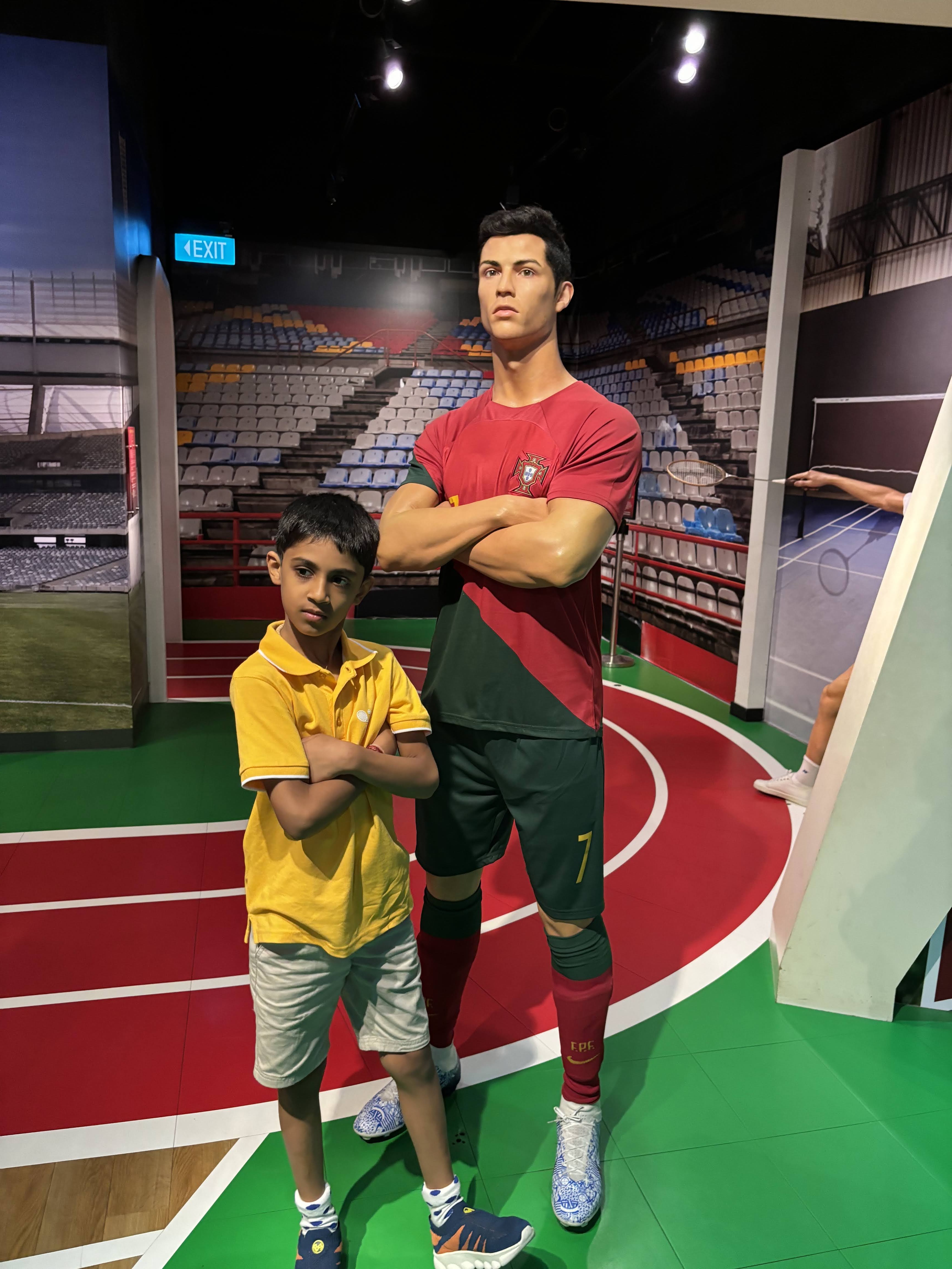 Cristiano Ronaldo with Anish