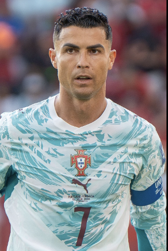 Cristiano Ronaldo playing football
